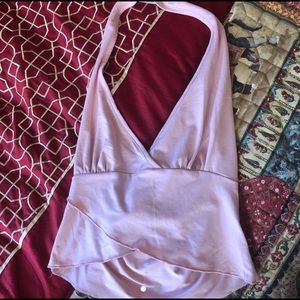 Pink halter top